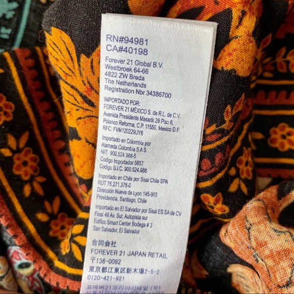 *SOLD* Forever 21 | Light colourful printed kimono - Picture 7 of 7